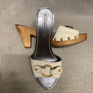 BCBS wooden heel sandals